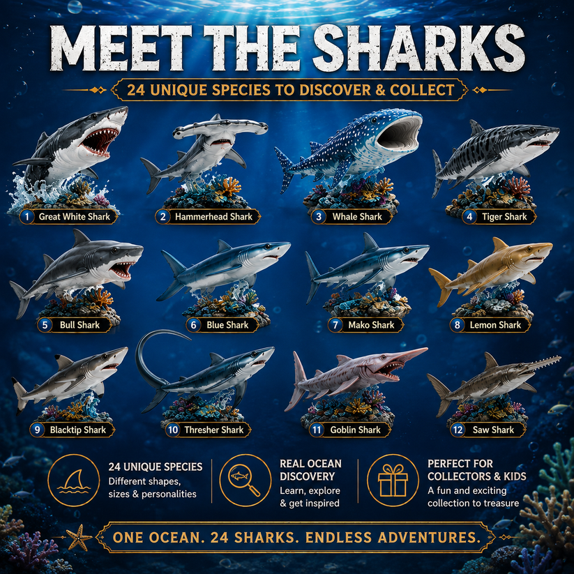 🔥49% Off Today Only-2026 Shark World AdventCalendar