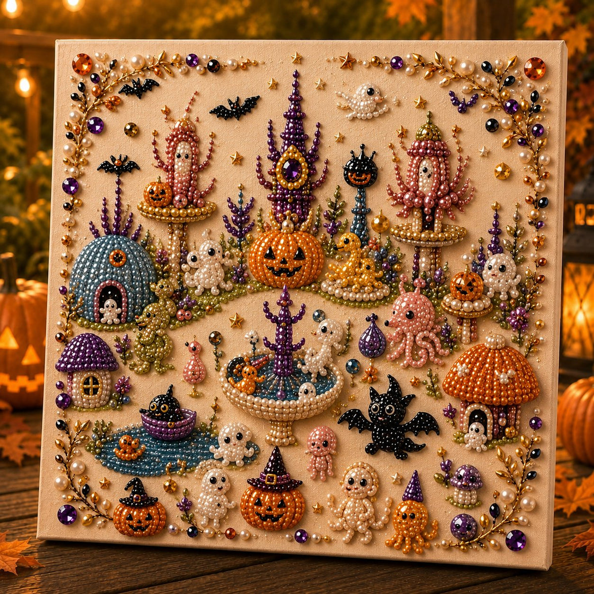 Halloween Theme Pearl Art DIY Kit