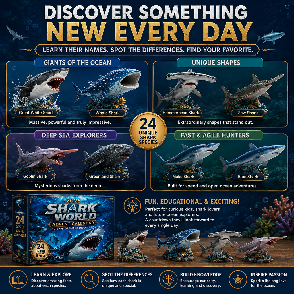 🔥49% Off Today Only-2026 Shark World AdventCalendar
