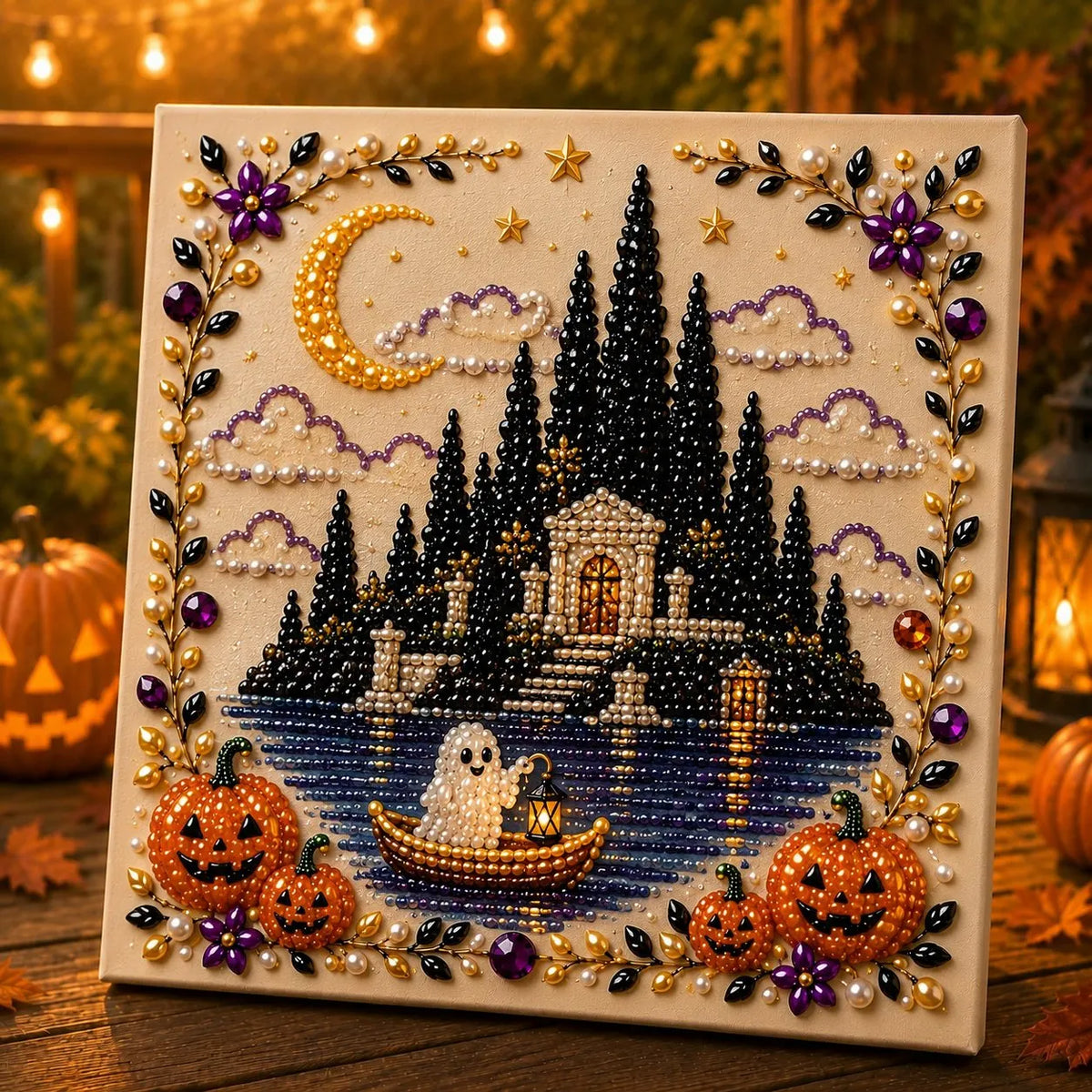 🔥Last Day 49% OFF - 🎃Halloween Theme Pearl Art DIY Kit 👻