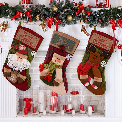 3D Appliqué Christmas Stocking