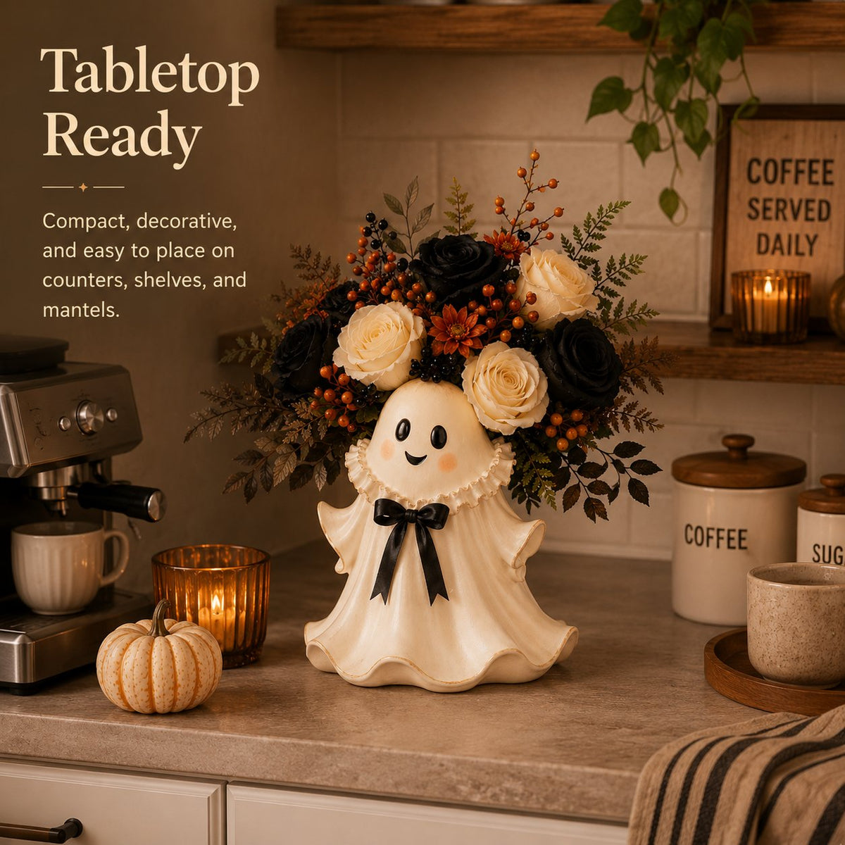 Fall Halloween Floral Holde